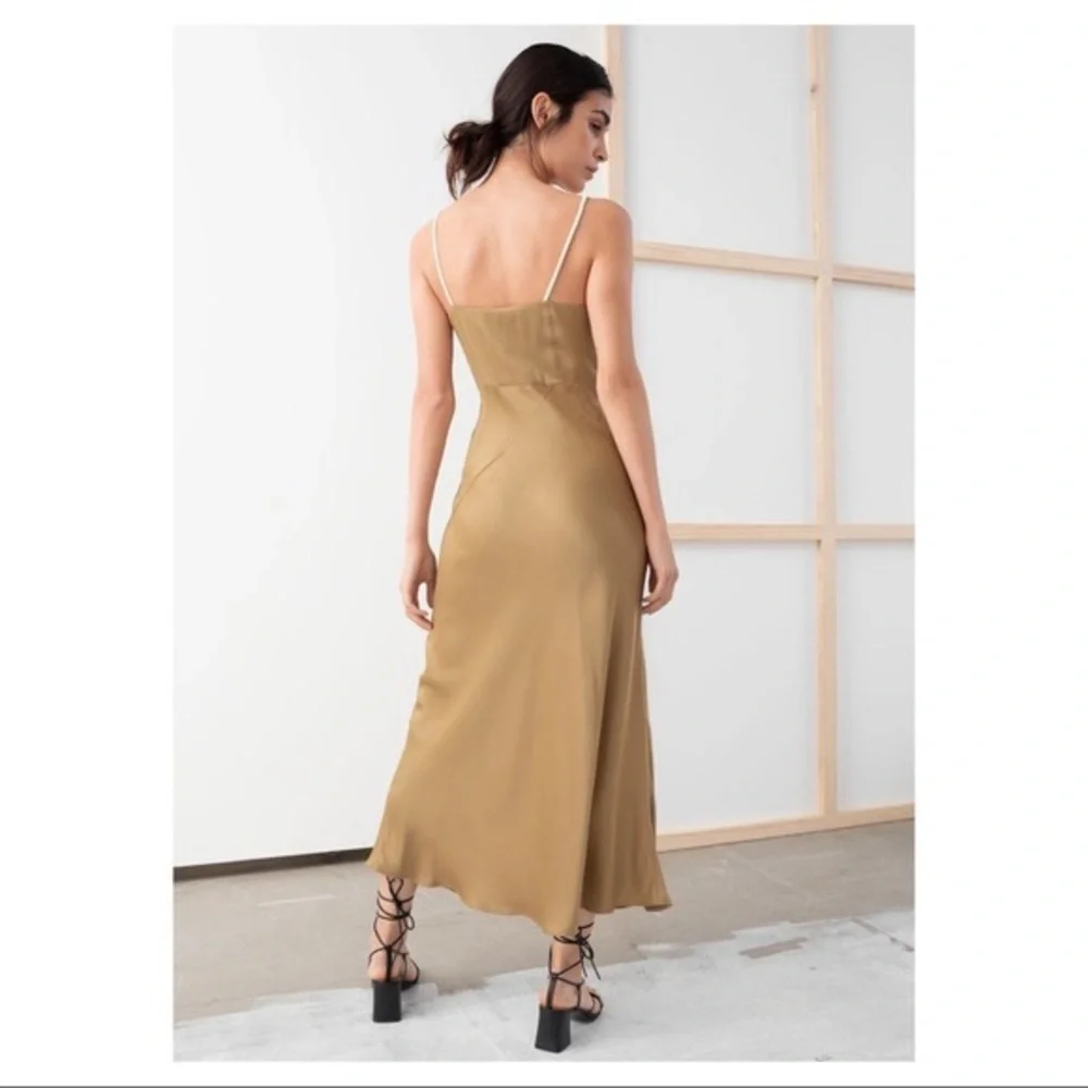 & OTHER STORIES Rope Strap Midi Slip Dress - Picture 4 of 4